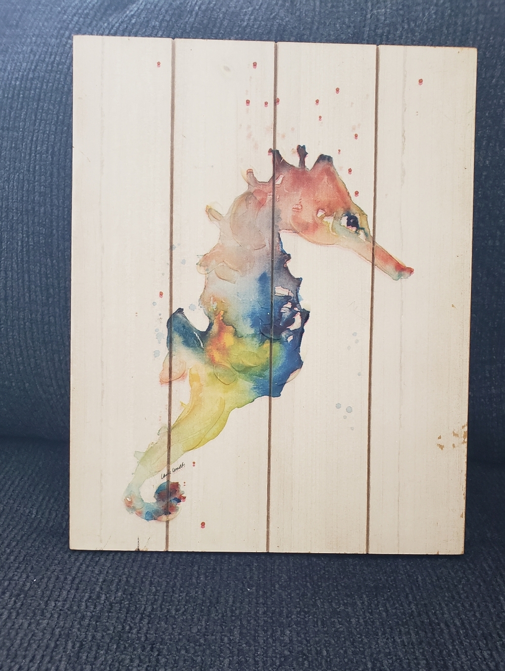 Seahorse Wooden Panel Wall Art